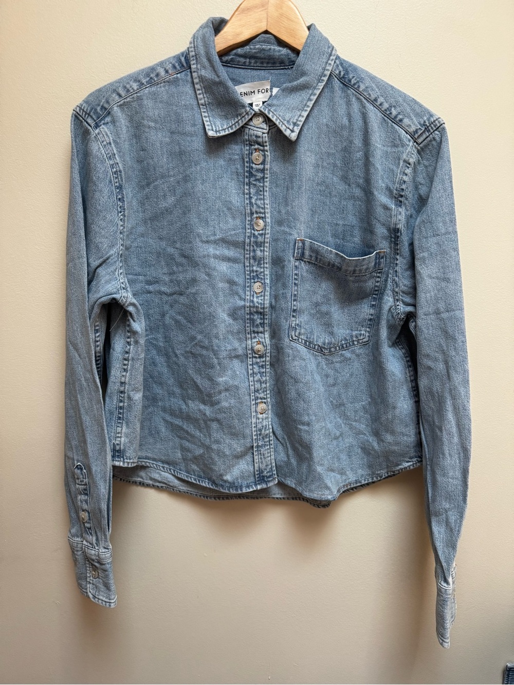 Denim Forum The ’80s Comfy Waist Denim Shirt